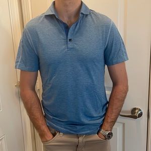Lululemon Men’s Collared Golf Shirt Blue